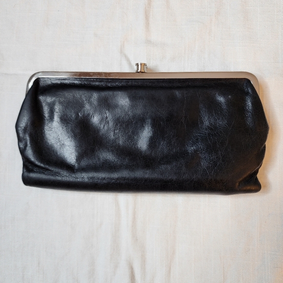 HOBO Black Leather Wallet Clutch - Picture 2 of 12